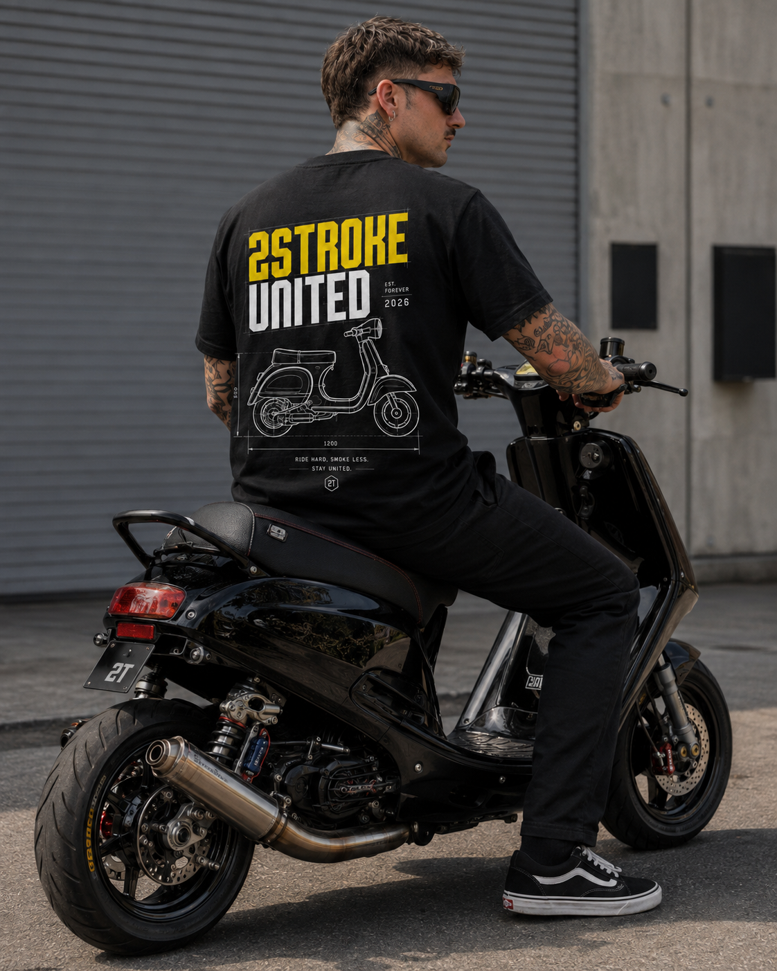 2StrokeUnited Shirt Black
